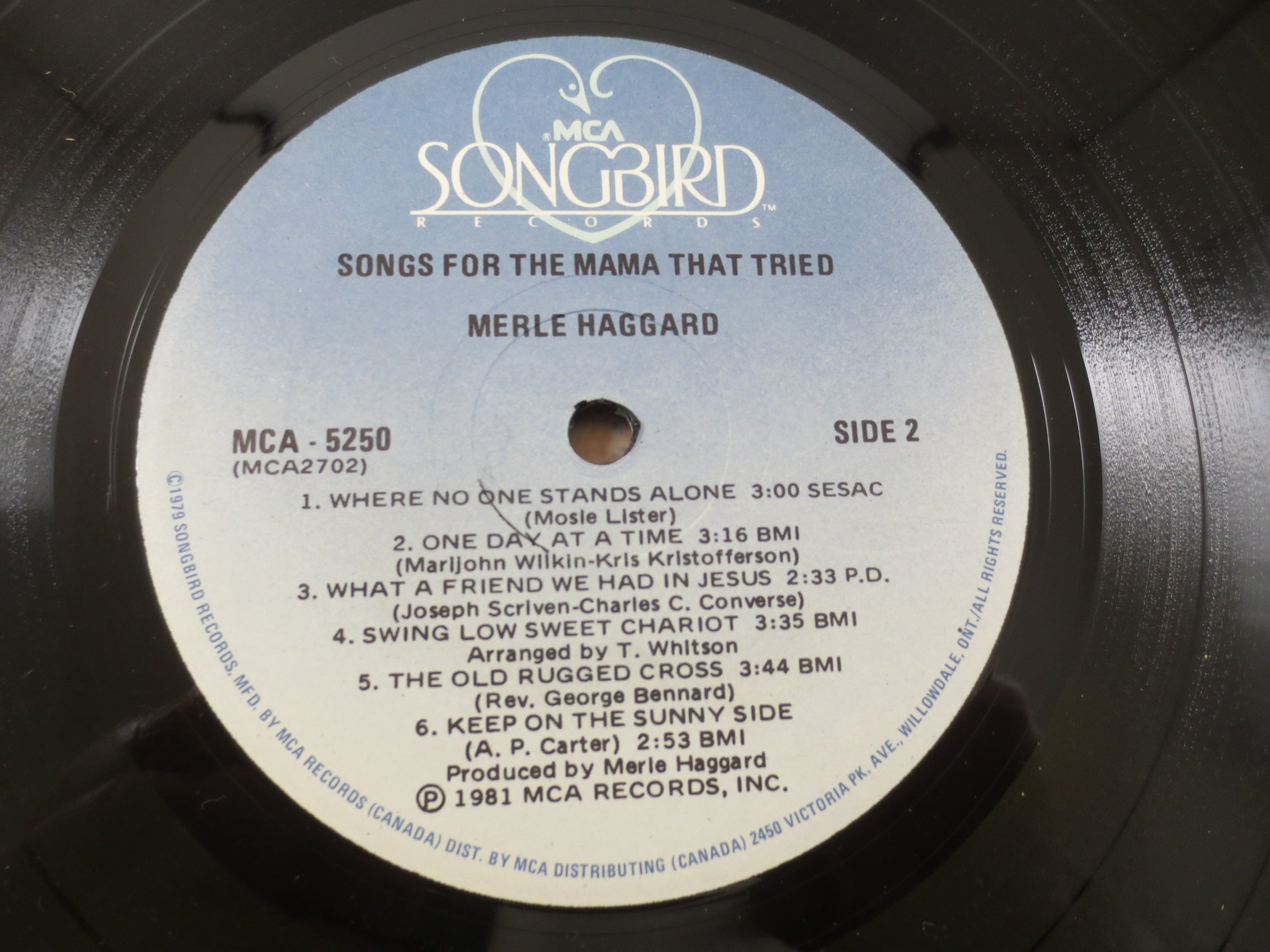 MERLE HAGGARD, Mama TRIED, Country Record, Vintage Vinyl, Merle Haggard Album, Merle Haggard Record, Vinyl, Vintage Records, 1981 Records