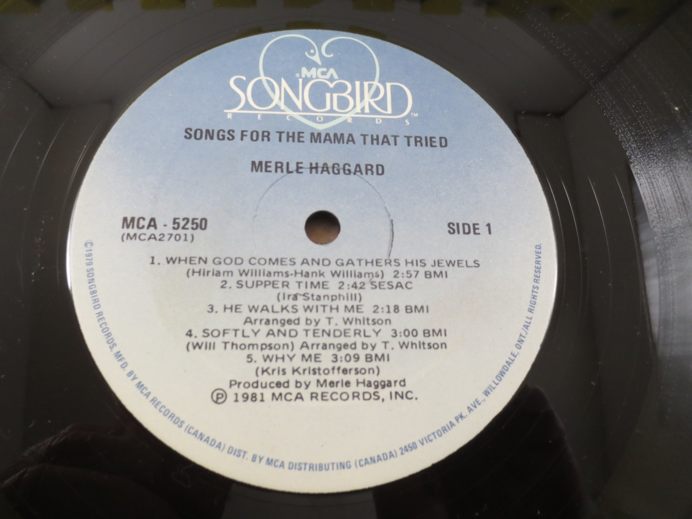 MERLE HAGGARD, Mama TRIED, Country Record, Vintage Vinyl, Merle Haggard Album, Merle Haggard Record, Vinyl, Vintage Records, 1981 Records