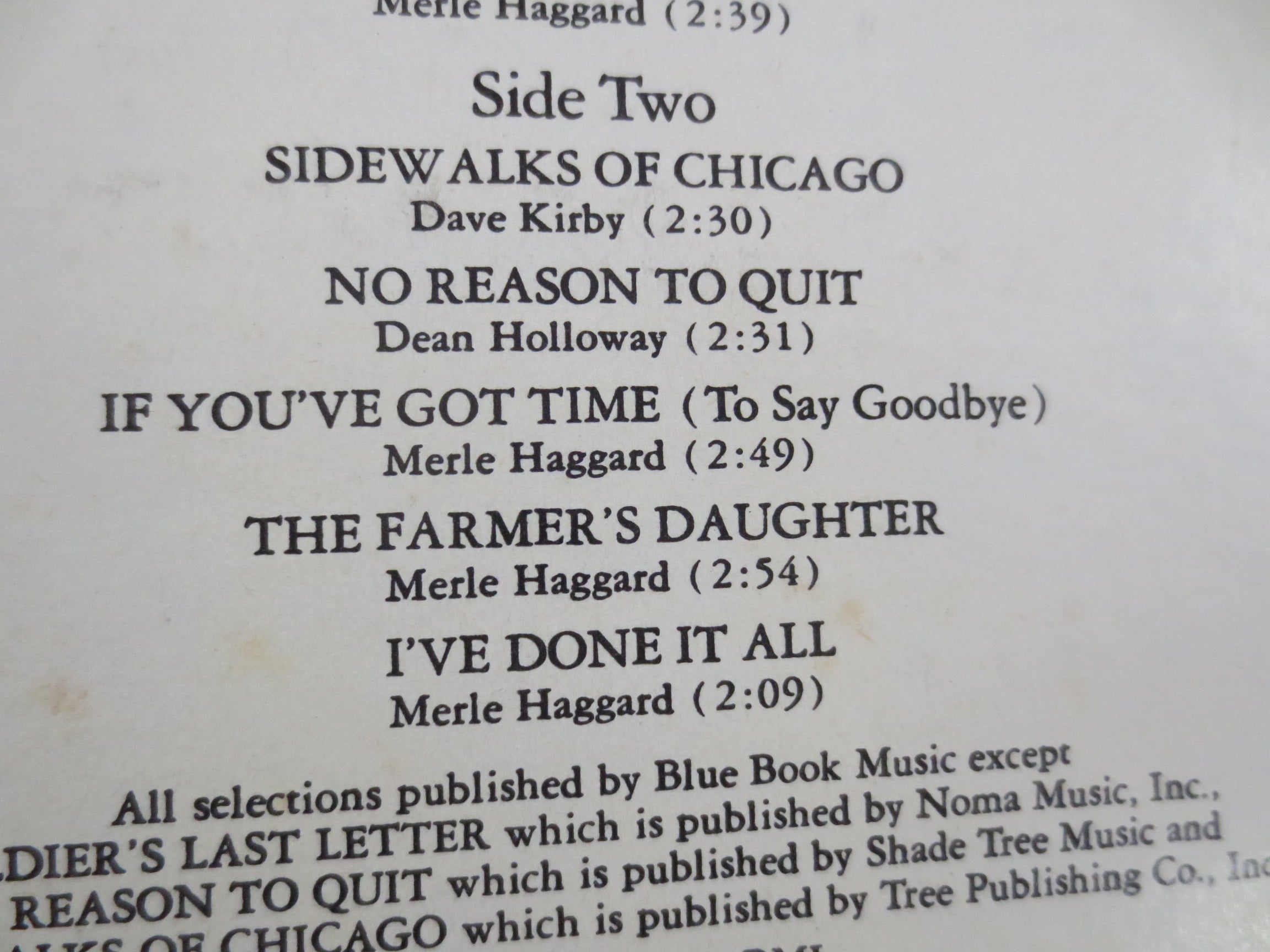 Merle Haggard & The Strangers – Hag (1971) Vinyl LP