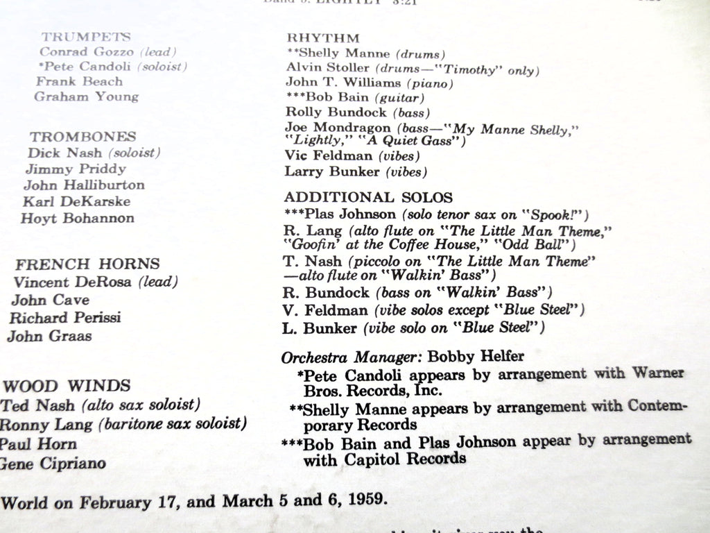 Henry Mancini – More Music from Peter Gunn (1959) Vinyl LP