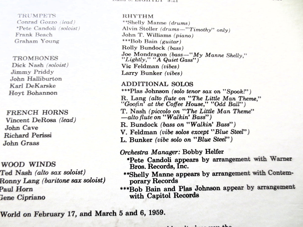 Henry Mancini – More Music from Peter Gunn (1959) Vinyl LP