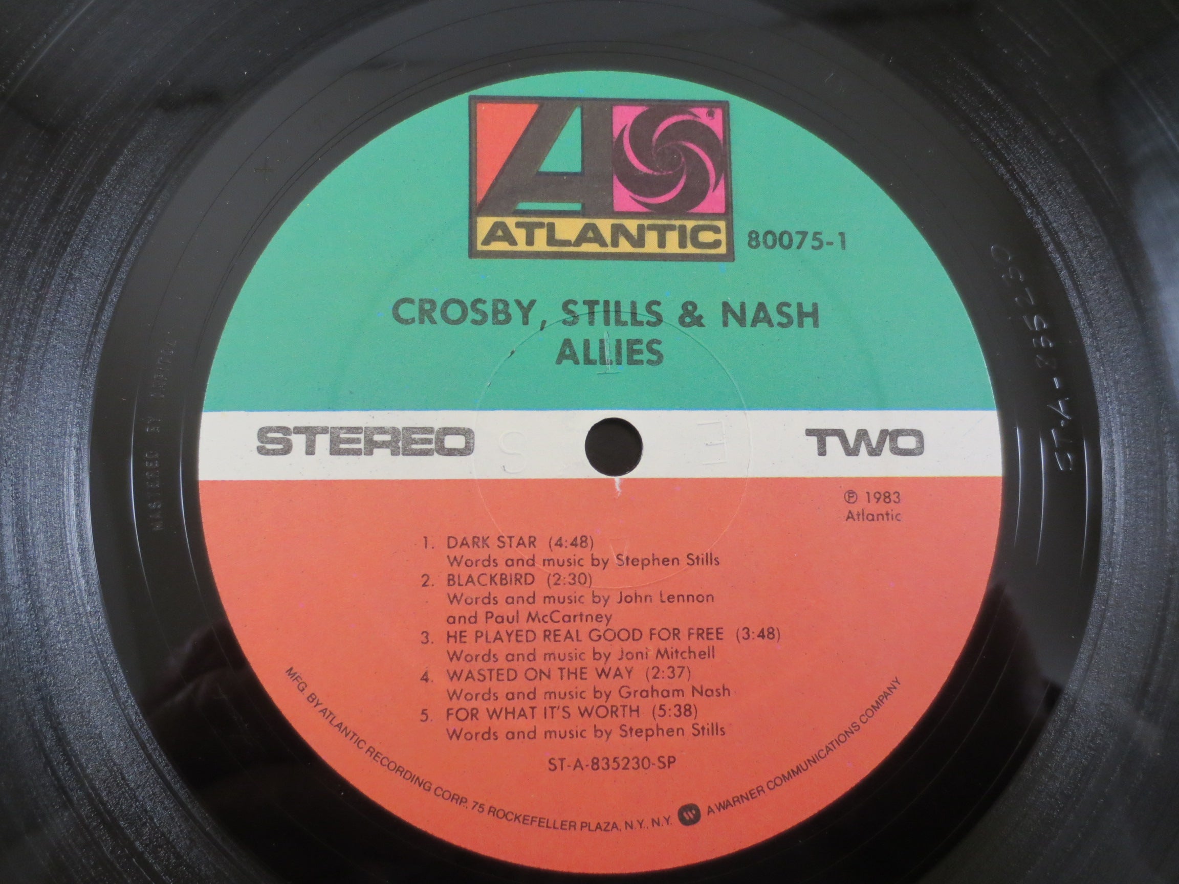 CROSBY STILLS and NASH, Allies, Vintage Album, 1983 Record, Vinyl Lp