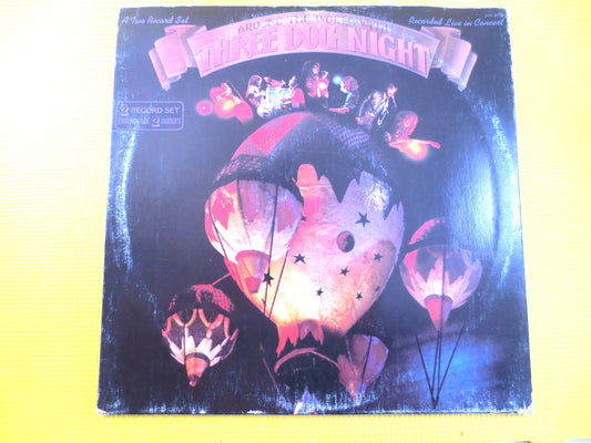 THREE DOG NIGHT, Around the World, Three Dog Night Lp, Classic Rock Record, Classic Rock Album, Classic Rock Lp, Vintage Record, 1973 Record