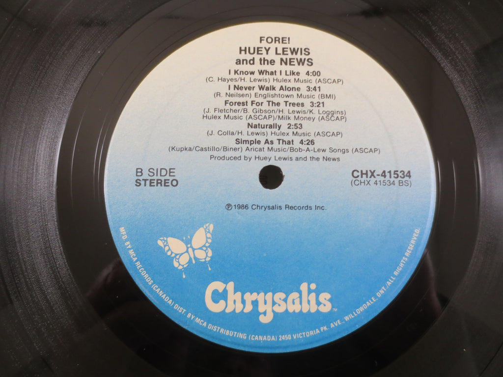 Huey Lewis and the News – Fore! (1986) Vinyl LP