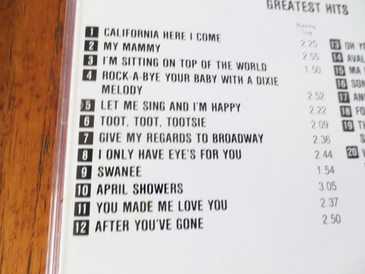 Al Jolson – Greatest Hits (circa 2000) CD