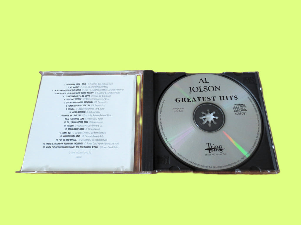 Al Jolson – Greatest Hits (circa 2000) CD