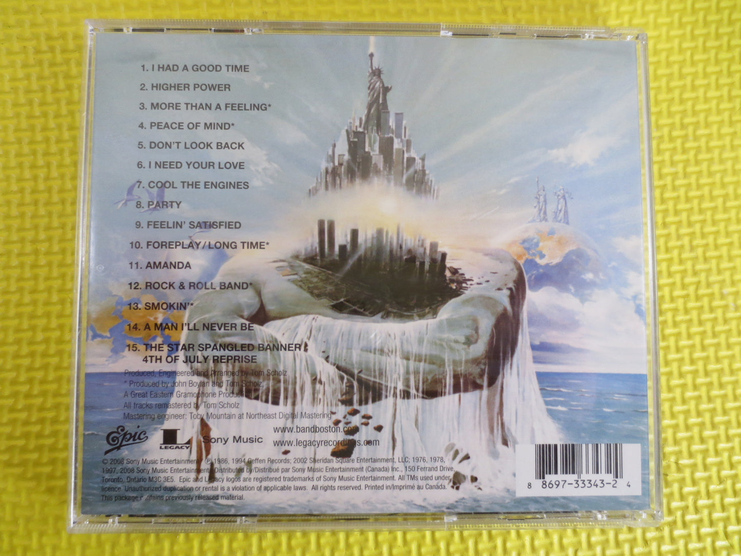 BOSTON, BOSTON Cd, Boston GREATEST Hits, Rock Cds, Music Cd, Boston Songs, Boston Album, Boston Hits, 70's Rock Cds, Vintage Cd, 1985 Compact Discs