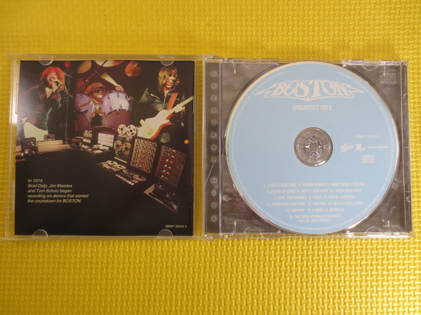 BOSTON, BOSTON Cd, Boston GREATEST Hits, Rock Cds, Music Cd, Boston Songs, Boston Album, Boston Hits, 70's Rock Cds, Vintage Cd, 1985 Compact Discs