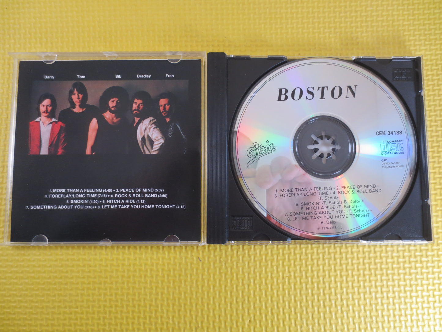 BOSTON, BOSTON Cd, Boston DEBUT, Rock Cds, Music Cd, Boston Songs, Boston Album, Boston Hits, 70's Rock Cds, Vintage Cd, 1985 Compact Discs