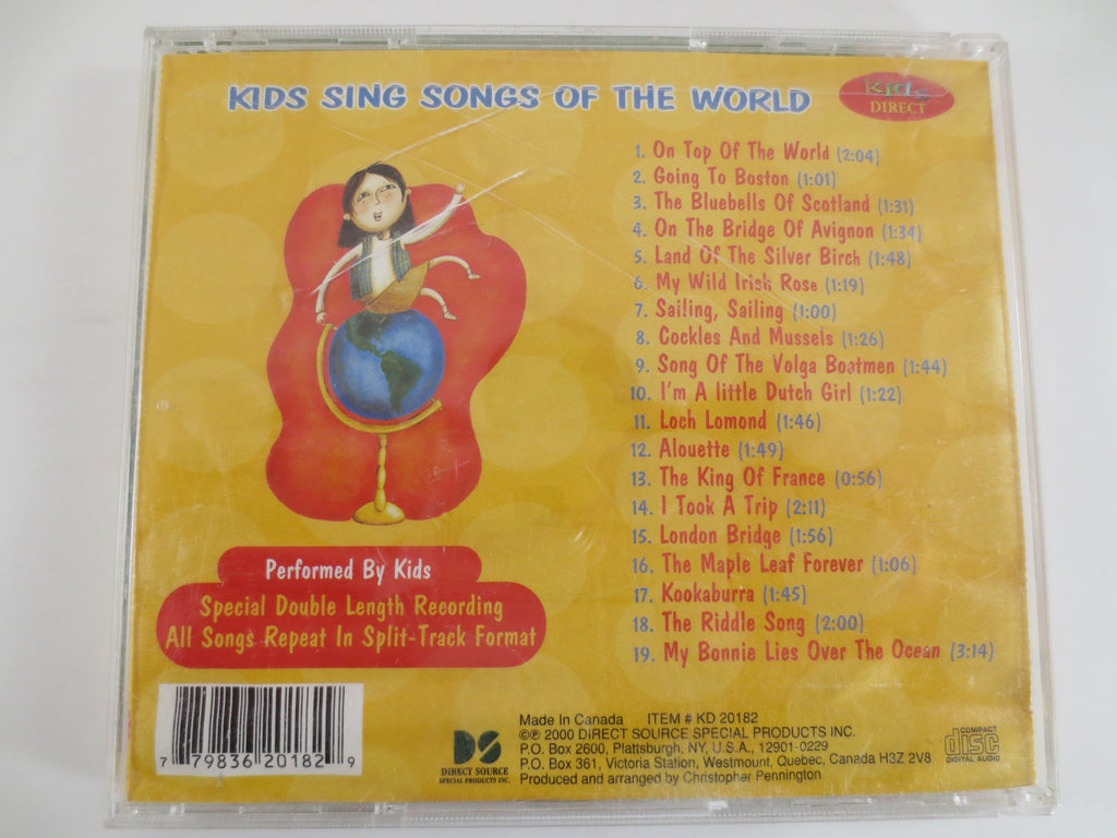KIDS SING, SONGS of the World, Kids Cd, Lullabies Cd, Kids Compact Disc, Childrens Cd, Childrens Music, Kids Music Cd, Baby Cd, 2000 Cd