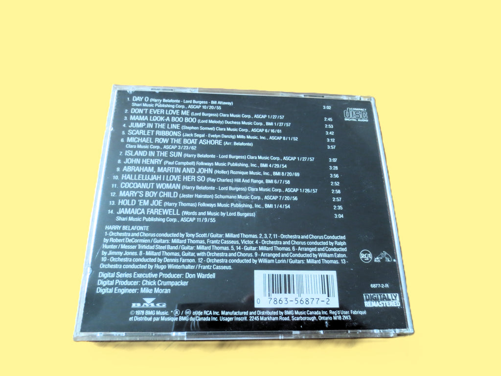 Harry Belafonte – All Time Greatest Hits Vol. I (1988) CD