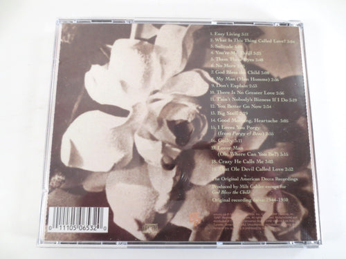 BILLIE HOLIDAY, GREATEST Hits, Billie Holiday Cd, Billie Holiday Album, Billie Holiday Hits, Jazz Music Cd, Vintage Cd, 1990 Compact Disc