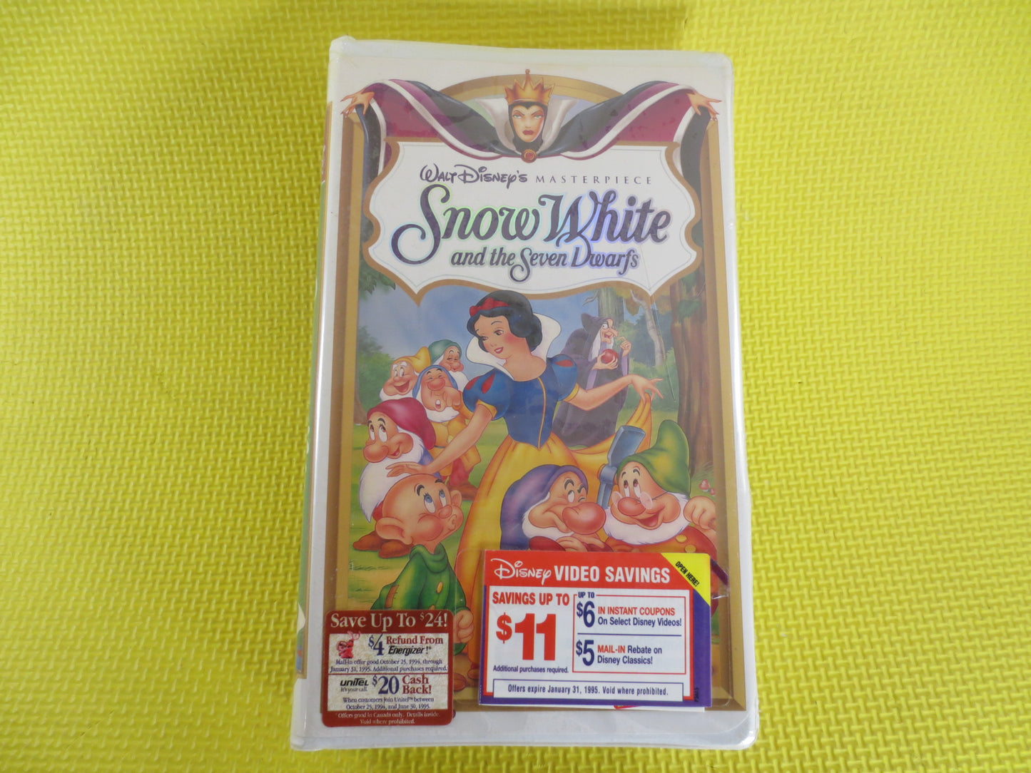 SNOW WHITE, Factory SEALED, Masterpiece Collection, Rare Vhs 1524, Debut Video, Walt Disney Vhs, Disney Classic Vhs, World of Disney Vhs
