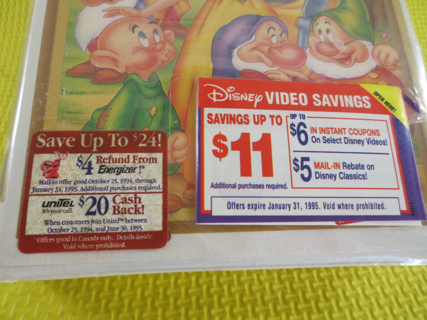 SNOW WHITE, Factory SEALED, Masterpiece Collection, Rare Vhs 1524, Debut Video, Walt Disney Vhs, Disney Classic Vhs, World of Disney Vhs