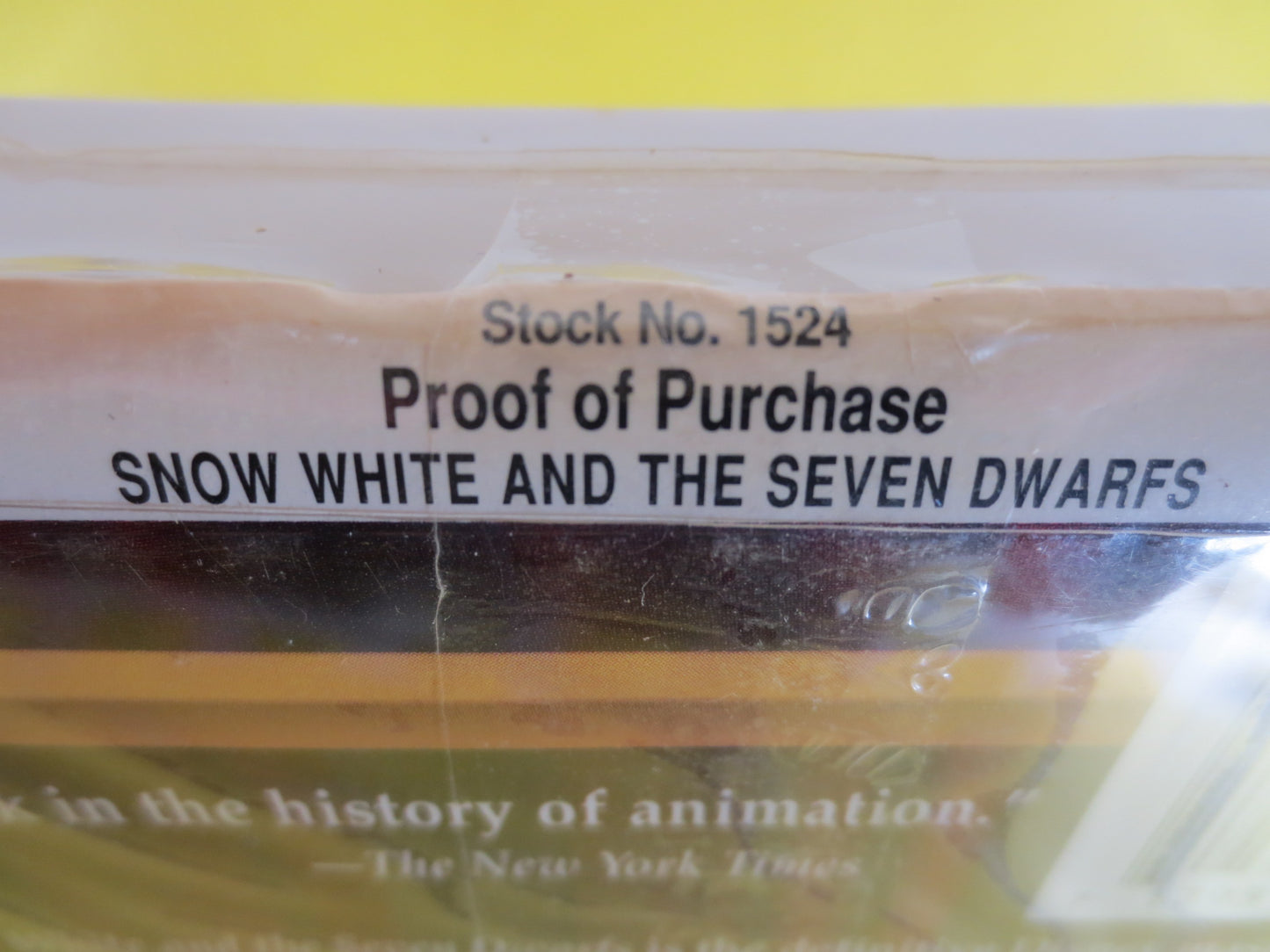 SNOW WHITE, Factory SEALED, Masterpiece Collection, Rare Vhs 1524, Debut Video, Walt Disney Vhs, Disney Classic Vhs, World of Disney Vhs