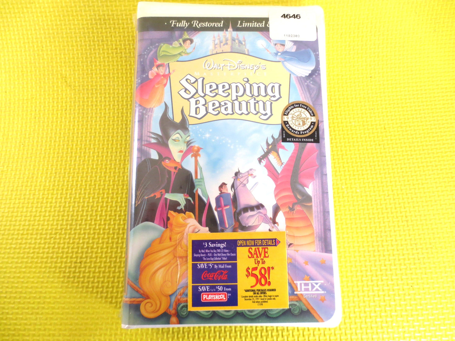 SLEEPING BEAUTY, Rare Vhs 11823, MASTERPIECE Collection, Walt Disney Vhs, Kids Vhs, Walt Disney Film, Classic Kids Vhs, Walt Disney Movie