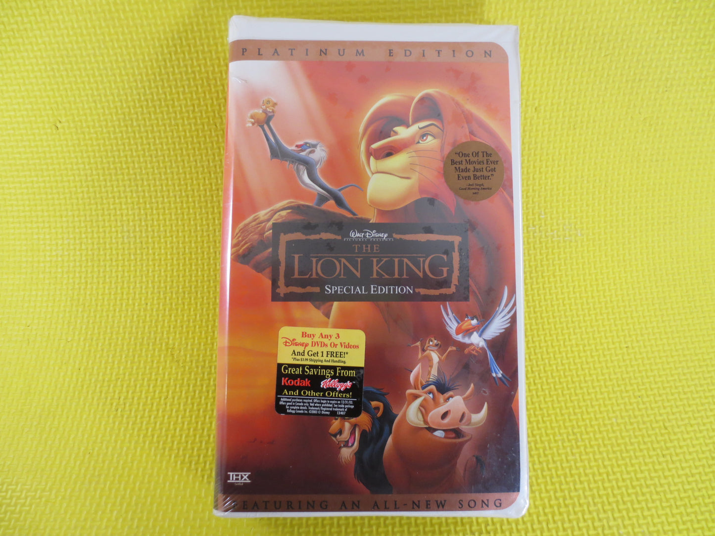 LION KING, Factory SEALED, Platinum Edition, Rare Vhs 30420, Debut Video, Walt Disney Vhs, Disney Classic Vhs, World of Disney Vhs, Disney