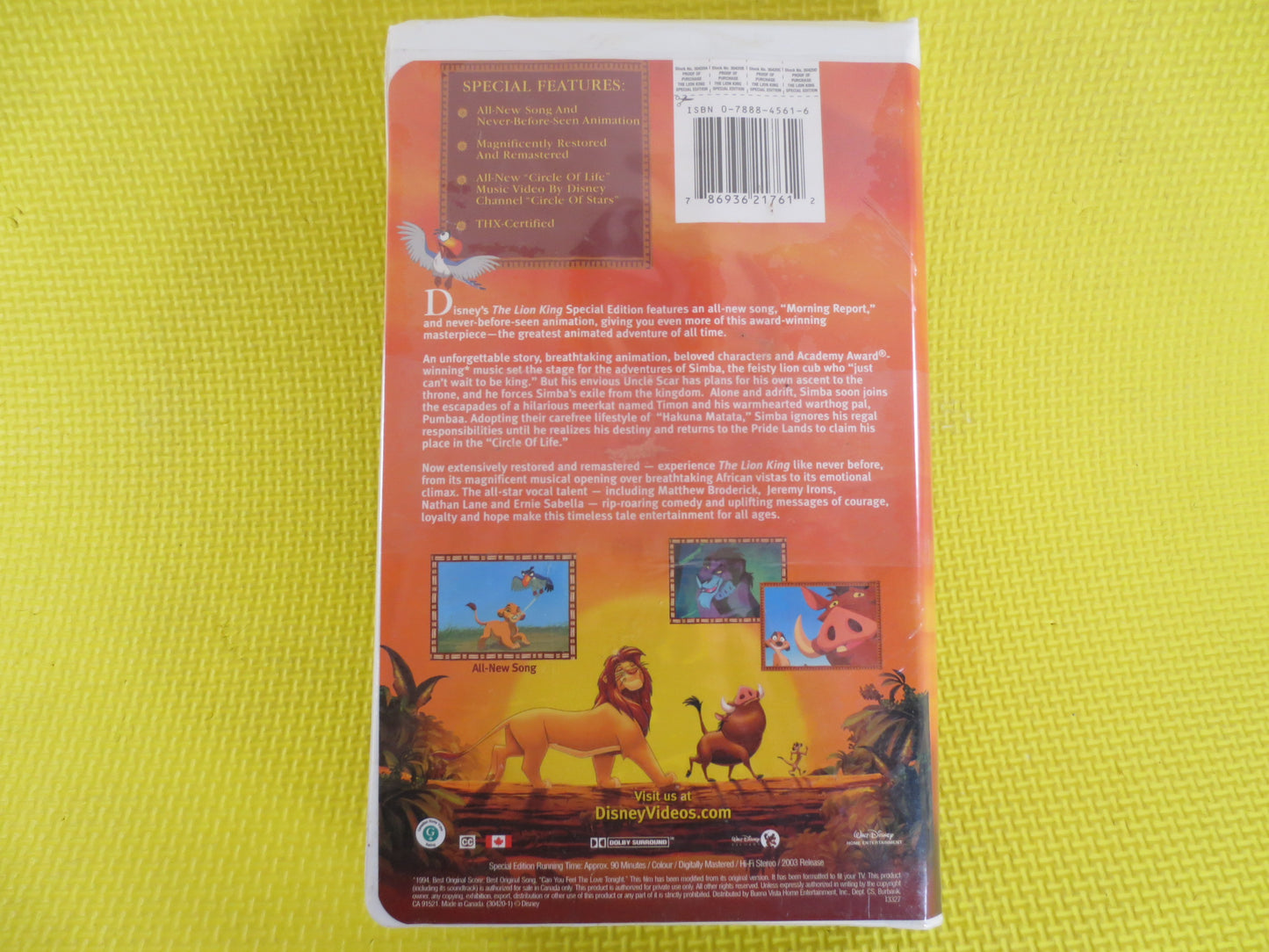 LION KING, Factory SEALED, Platinum Edition, Rare Vhs 30420, Debut Video, Walt Disney Vhs, Disney Classic Vhs, World of Disney Vhs, Disney