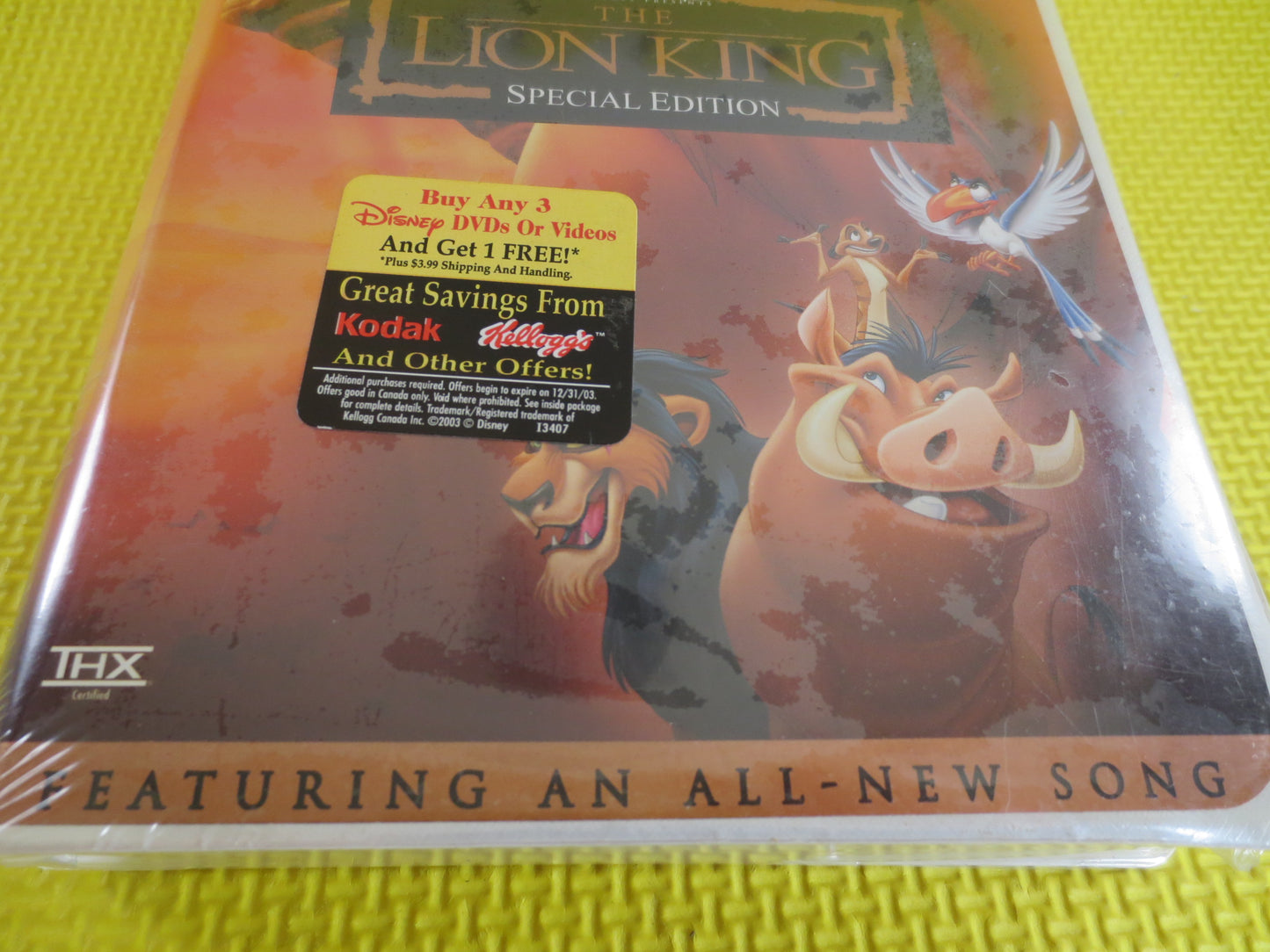 LION KING, Factory SEALED, Platinum Edition, Rare Vhs 30420, Debut Video, Walt Disney Vhs, Disney Classic Vhs, World of Disney Vhs, Disney