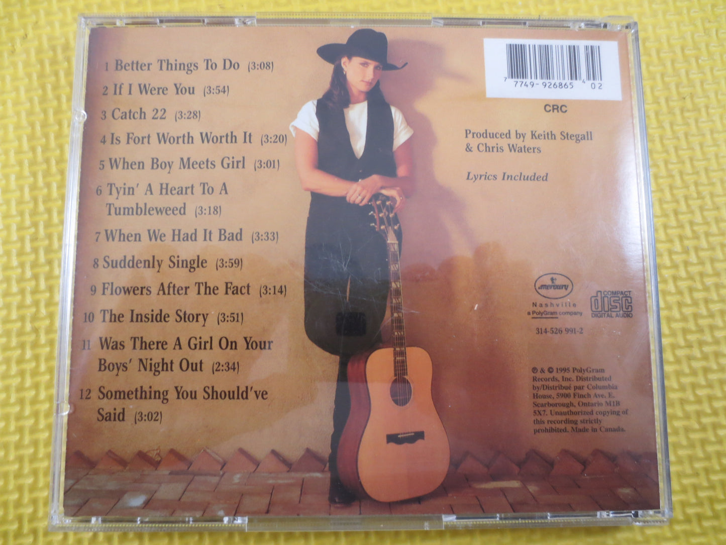 TERRI CLARK, DEBUT Album, Terri Clark Cd, Terri Clark Album, Terri Clark Songs, Terri Clark Hits, Country Cd, Vintage Cds, 1995 Compact Disc