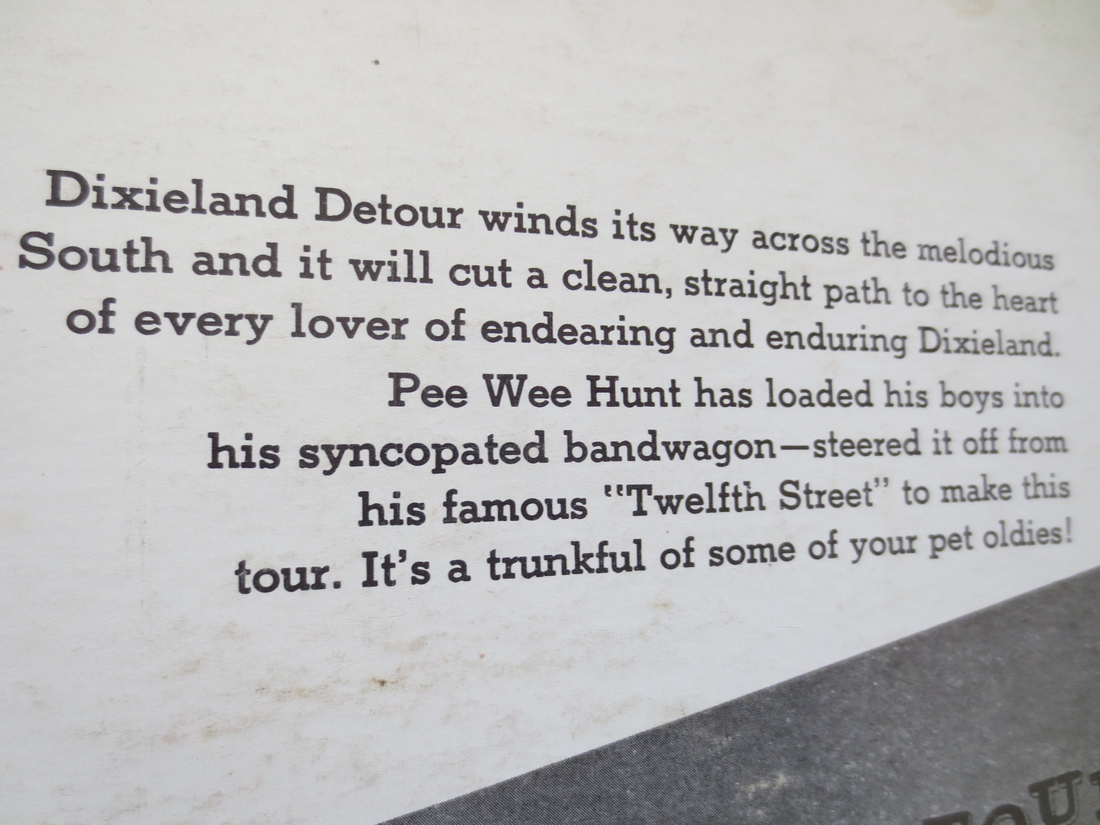Pee Wee Hunt – Dixieland Detour (1952) Vinyl LP
