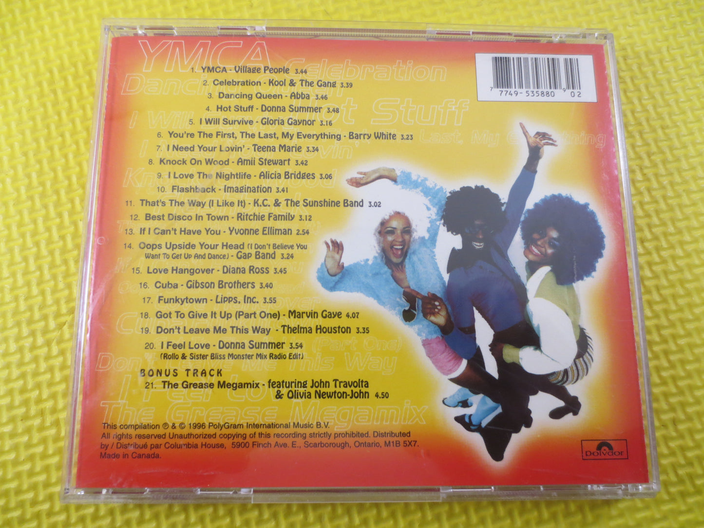 PURE DISCO, Disco MUSIC Cd, Abba Cd, Dance Music Cd, Disco Hits Cd, Disco Songs Cd, Barry White Cd, Gap Cd, Vintage Cds, 1996 Compact Discs