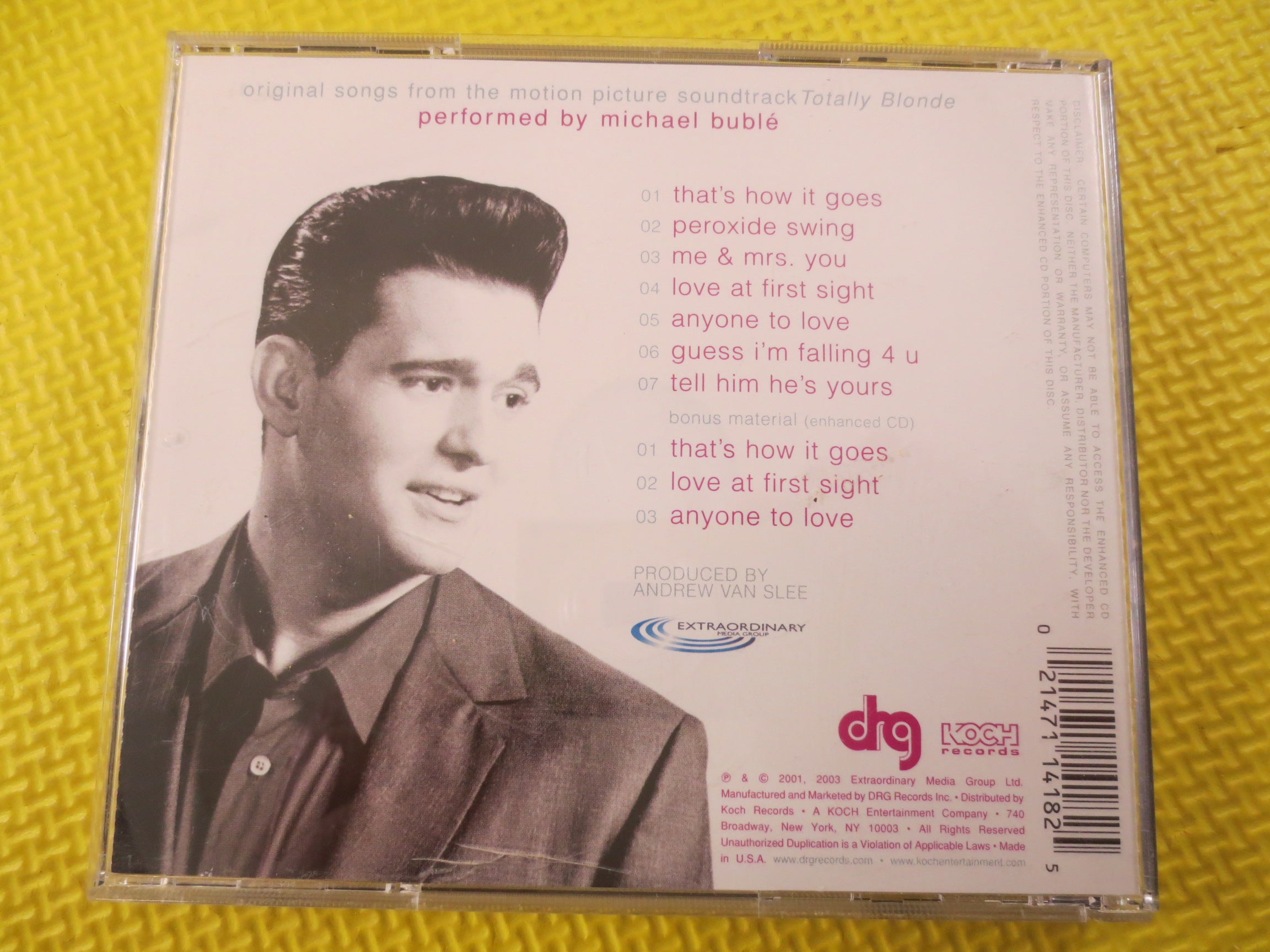 MICHAEL BUBLE, Totally Buble, 2003 Compact Disc, Vintage Cd