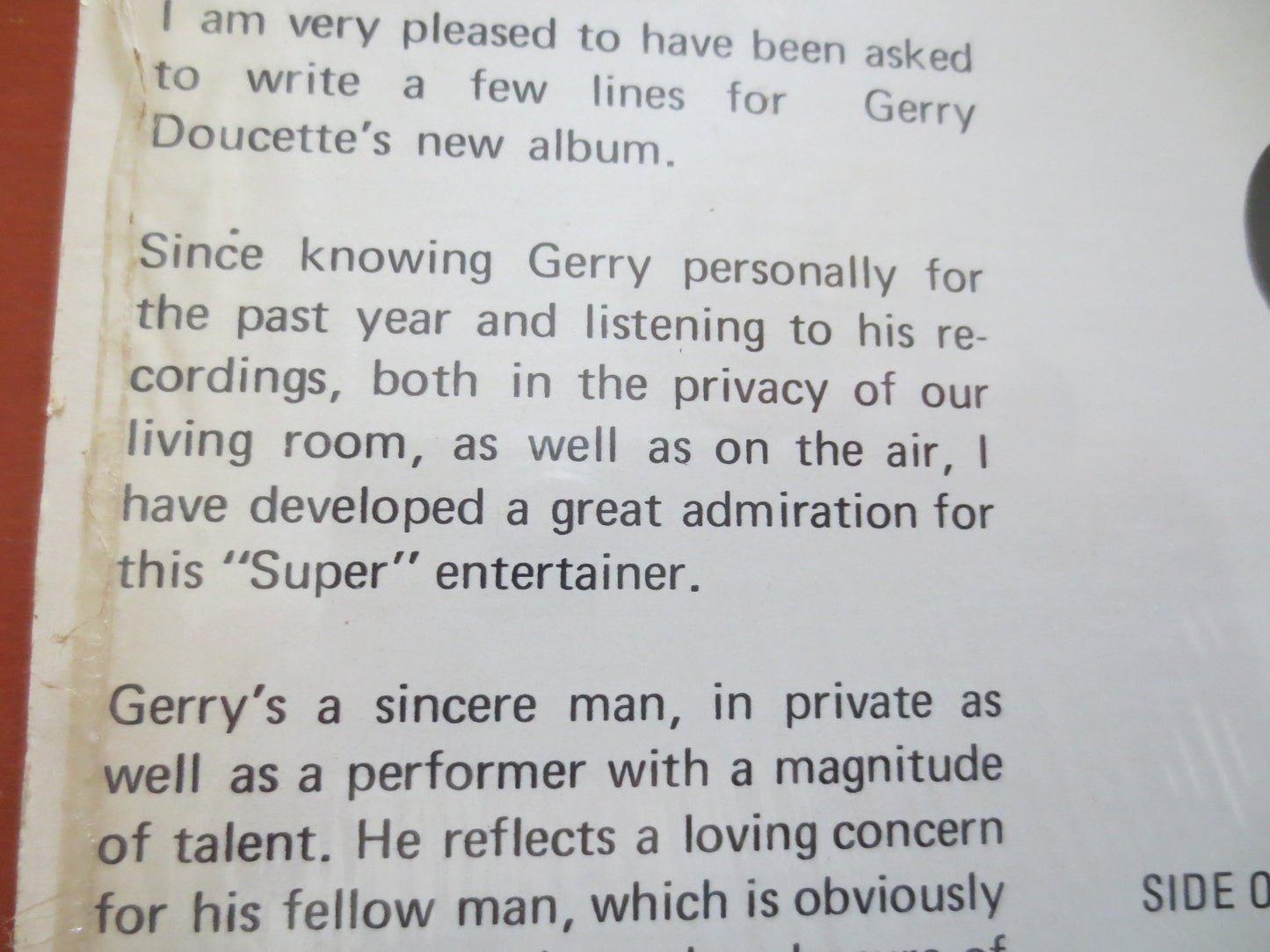 GERRY DOUCETTE, On The Road, GERRY Doucette Album, Gerry Doucette Lp, Country Records, Country Album, Vinyl, 1973 Records