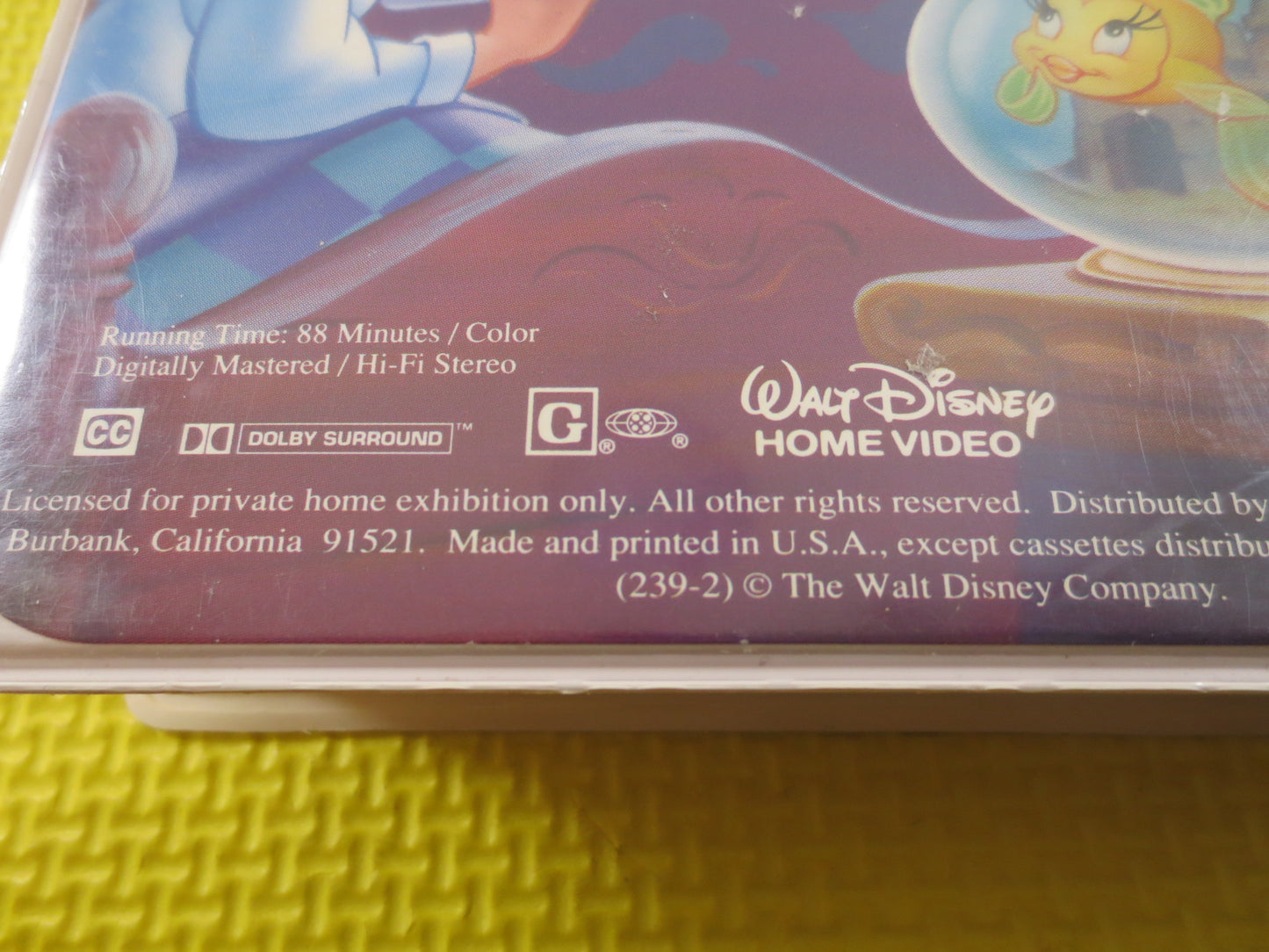 PINOCCHIO, MASTERPIECE Edition, Vhs #239, Walt Disney Movie, Walt Disney Vhs, Pinocchio Vhs, Pinocchio Film, Disney Movies,Pinocchio Cartoon