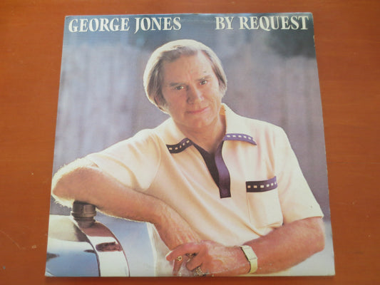 GEORGE JONES, By REQUEST, George Jones Records, George Jones Album, George Jones Lp, Country Record, Vinyl lp, 1984 Records