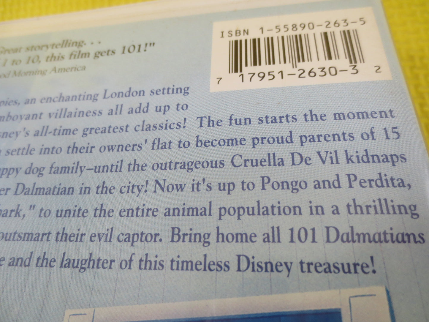 101 DALMATIANS, Black Diamond Edition, Rare Vhs 1263, 101 Dalmatians Video, Walt Disney Vhs, 101 Dalmatians Vhs, Disney Classic Vhs, Disney