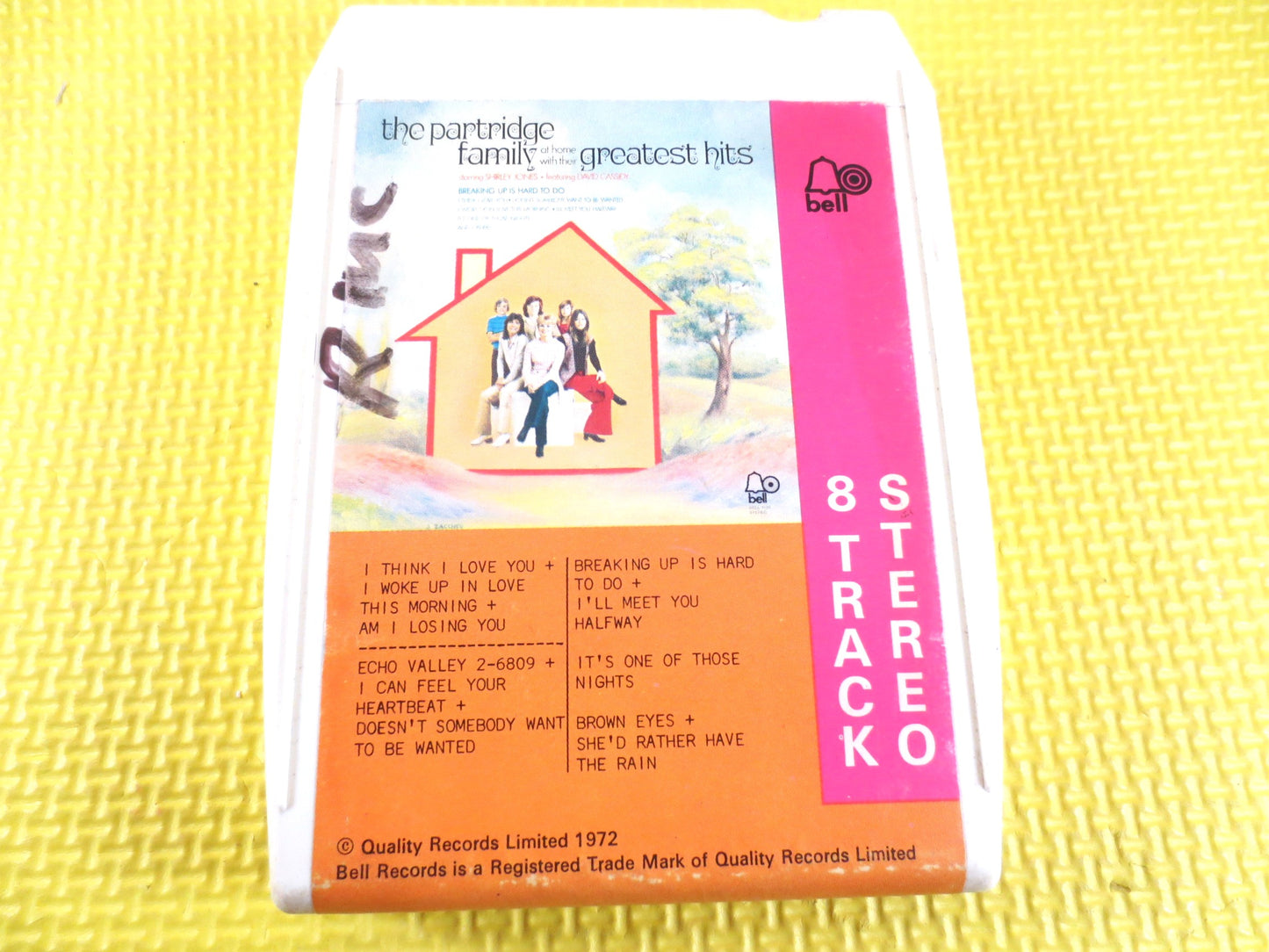 PARTRIDGE Family, 8 Track Tape, GREATEST Hits, Tapes, David Cassidy Tape, Pop Music Tape, 8 Track Cassette, Partridge Hits, 1972 8-Track