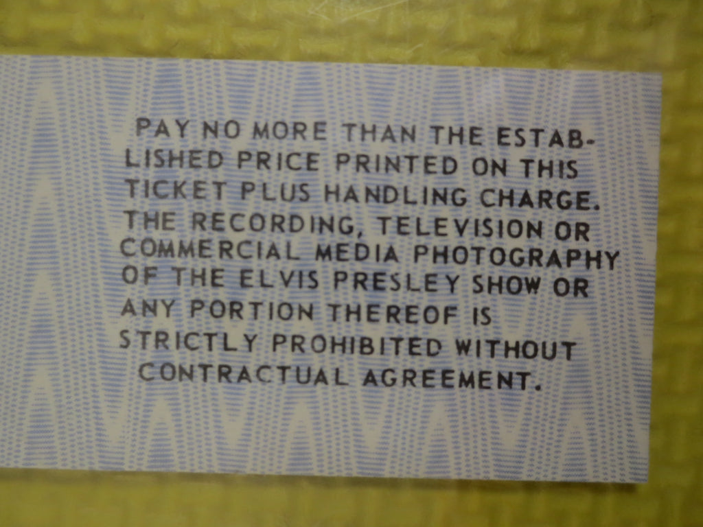 Elvis Presley – 1977 Concert Ticket & Rare Promo Store Demo VHS Loop Tape