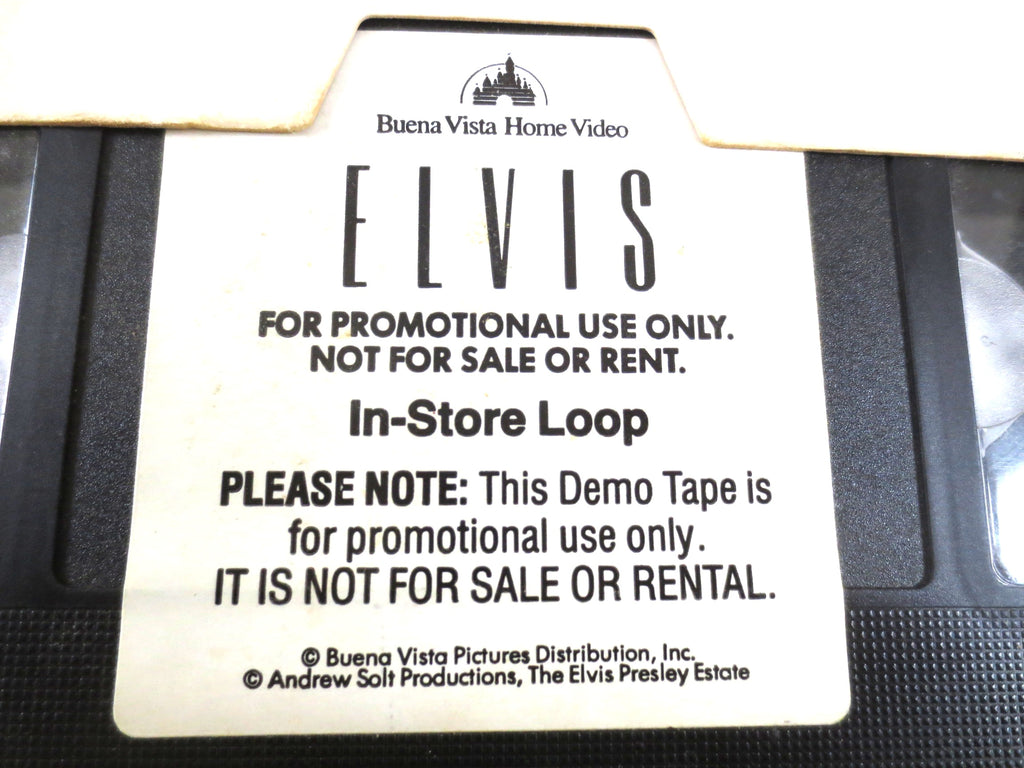 Elvis Presley – 1977 Concert Ticket & Rare Promo Store Demo VHS Loop Tape