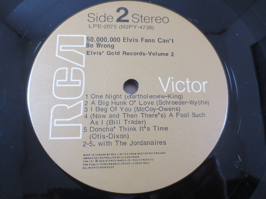 Elvis Presley – 50,000,000 Elvis Fans Can't Be Wrong: Gold Records Vol. 2 (1978) Vinyl LP