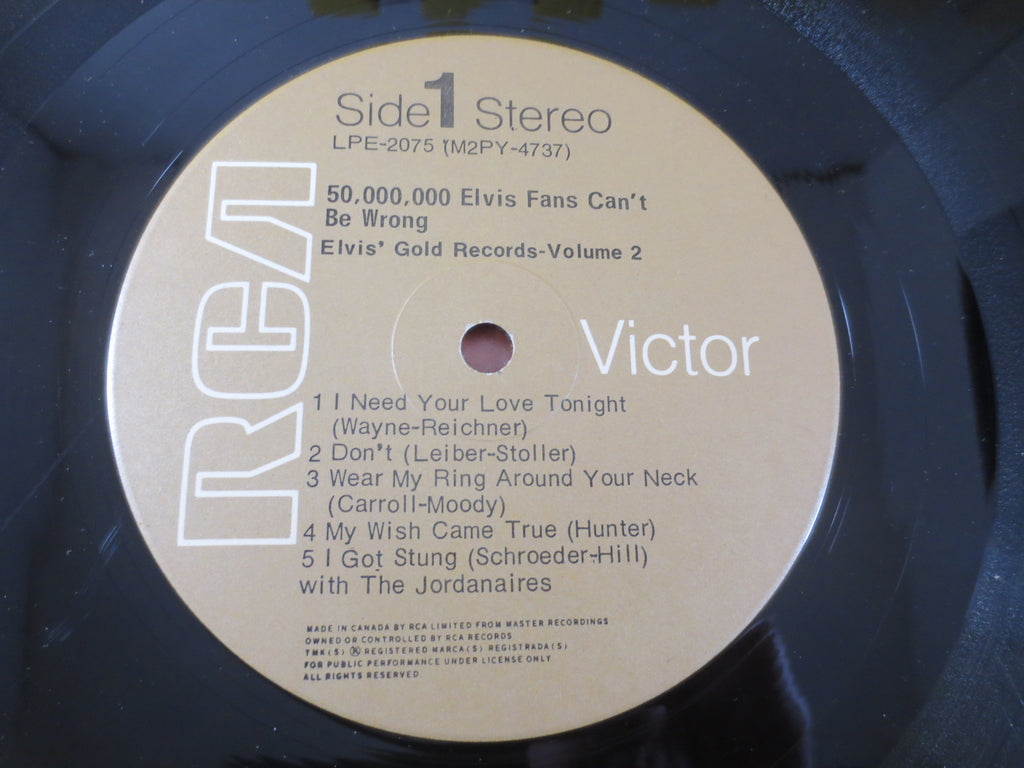 Elvis Presley – 50,000,000 Elvis Fans Can't Be Wrong: Gold Records Vol. 2 (1978) Vinyl LP