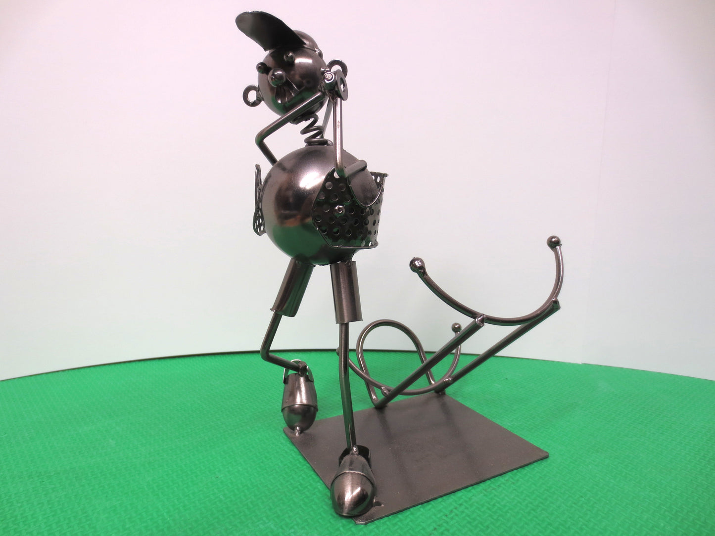 Wizard of Oz, TIC TOC the GOLFER, Silver Pewter Art, Silver Art, Vintage Art, Vintage Sculpture, Silver Sculpture, Return to Oz