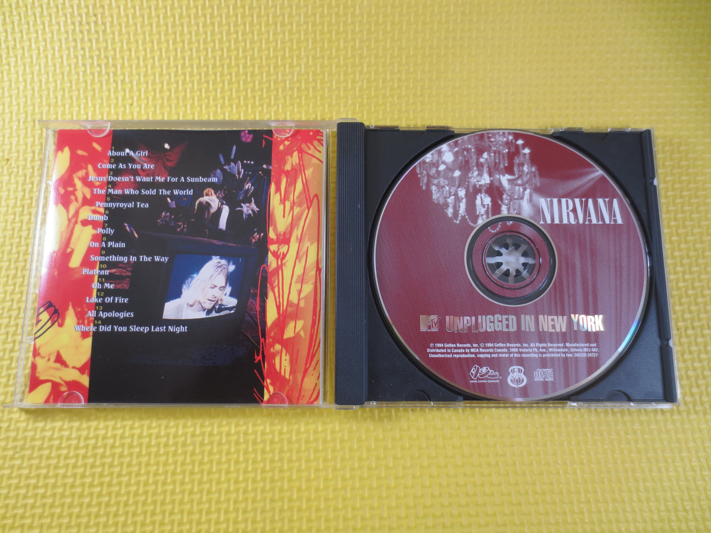 NIRVANA, MTV Unplugged In New York, NIRVANA Cd, Grunge Rock Cd, Classic Rock Cd, Vintage Compact Disc, Cds, Vintage Cd's, 1994 Compact Disc