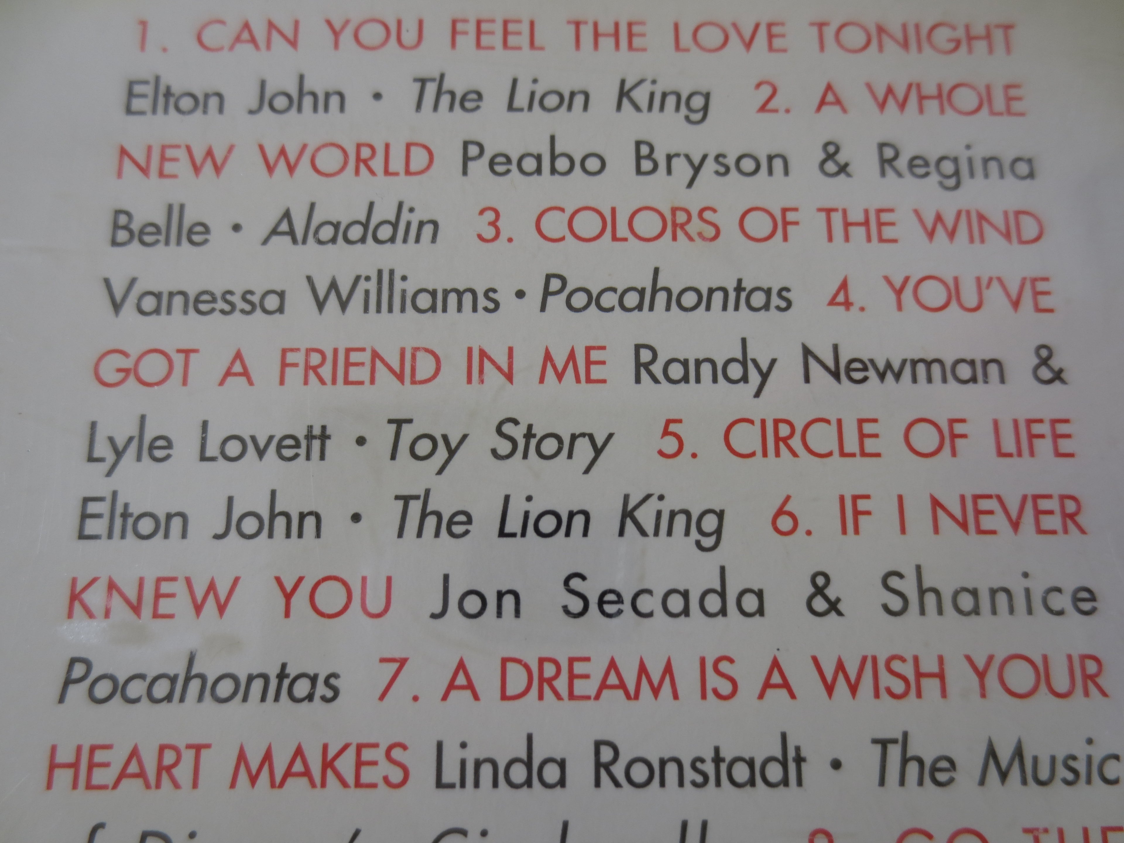 DISNEY's GREATEST Pop HITS, 1998 Compact Disc, Vintage Cd