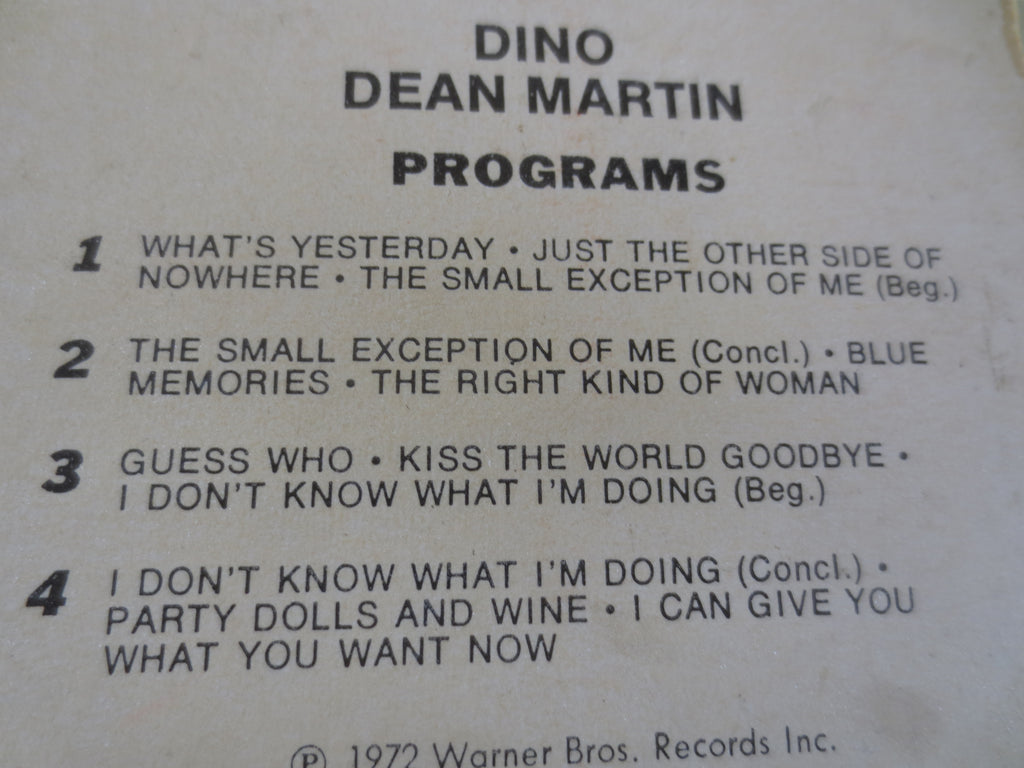 Dean Martin – Dino: Greatest Hits (1972) 8-Track