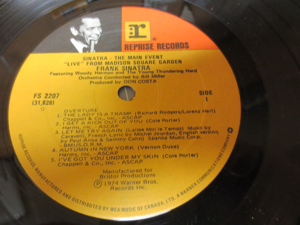 FRANK SINATRA, The Main Event LIVE, Big Band, Vintage Album, 1974 Record, Vinyl Lp