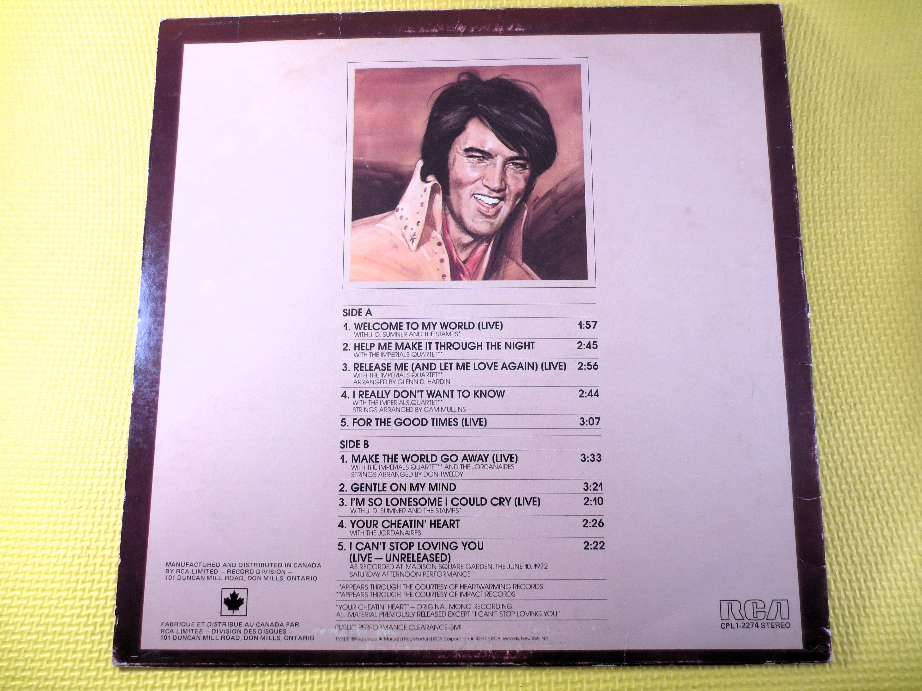 Elvis Presley – Welcome to My World (1977) Vinyl LP