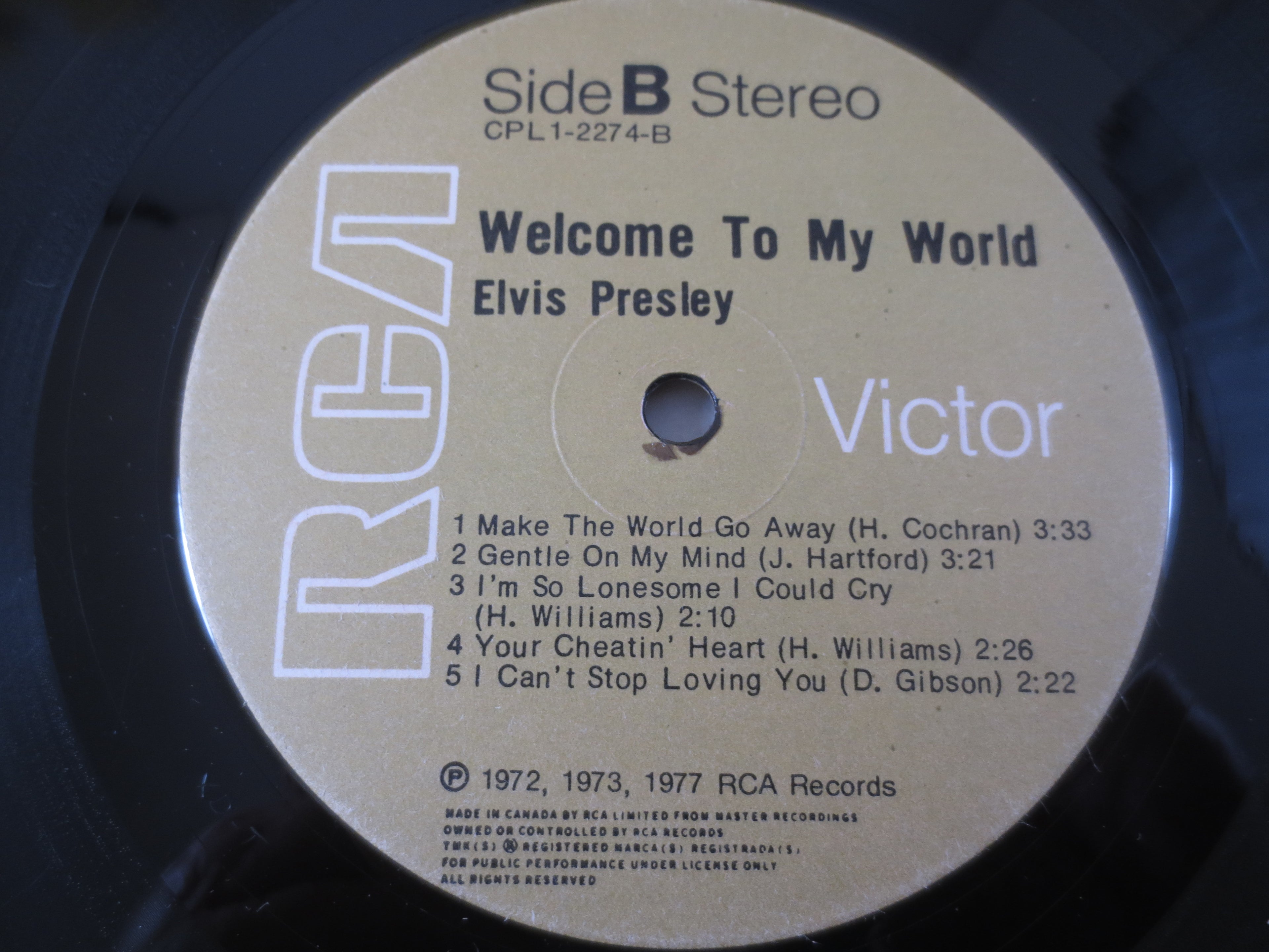 Elvis Presley – Welcome to My World (1977) Vinyl LP