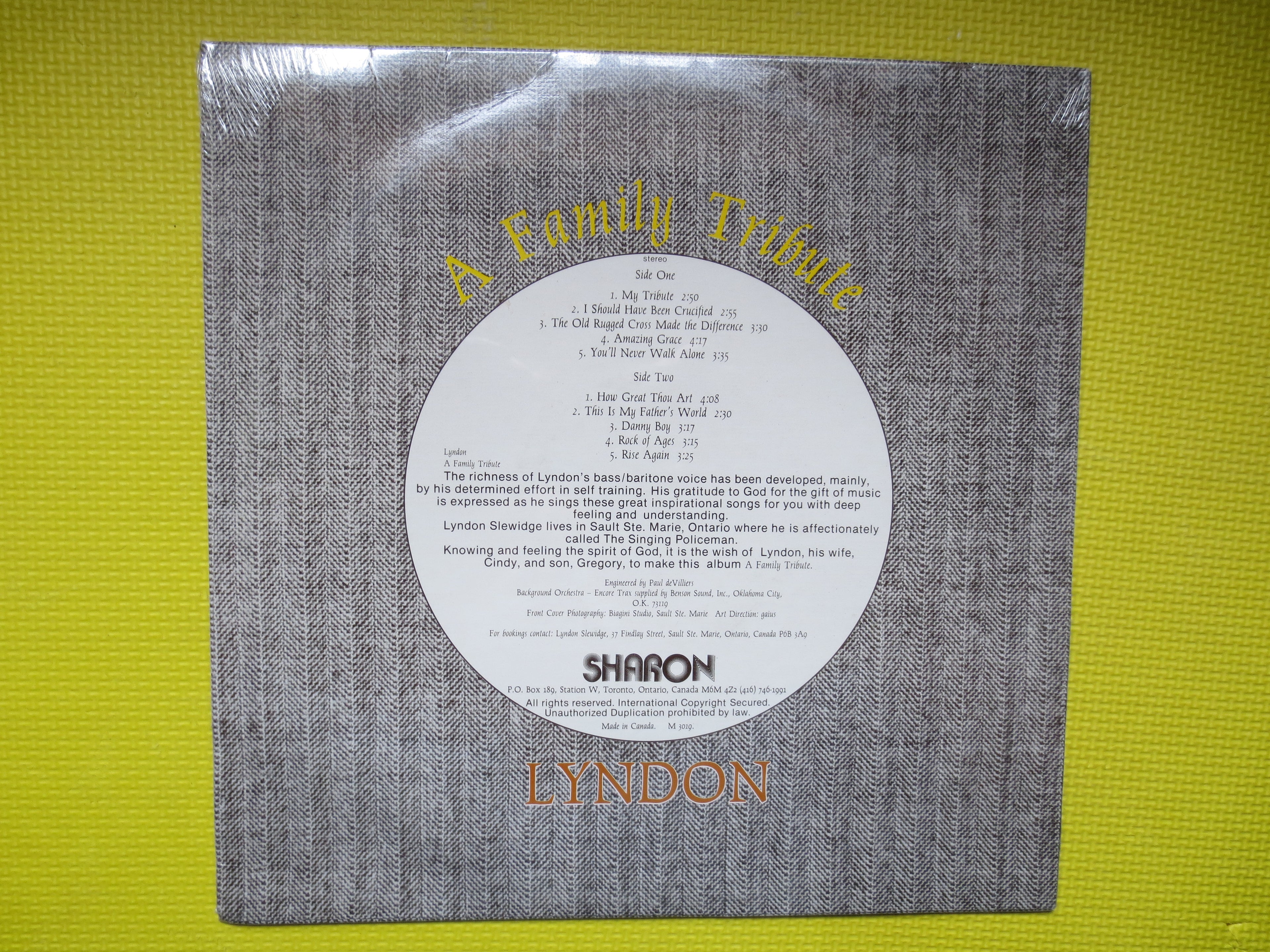 Lyndon – A Family Tribute (1975) Vinyl LP — Factory Sealed