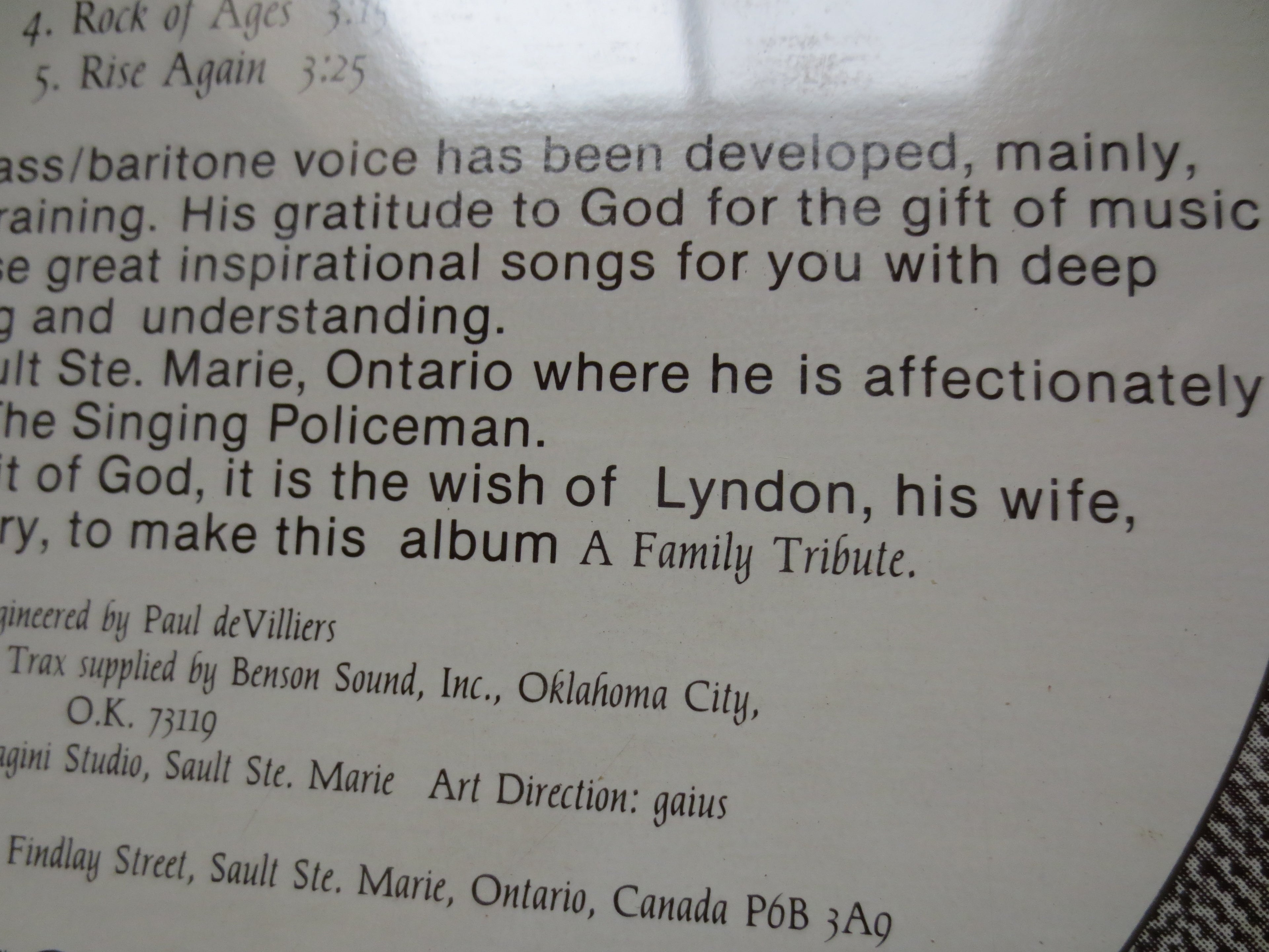 Lyndon – A Family Tribute (1975) Vinyl LP — Factory Sealed