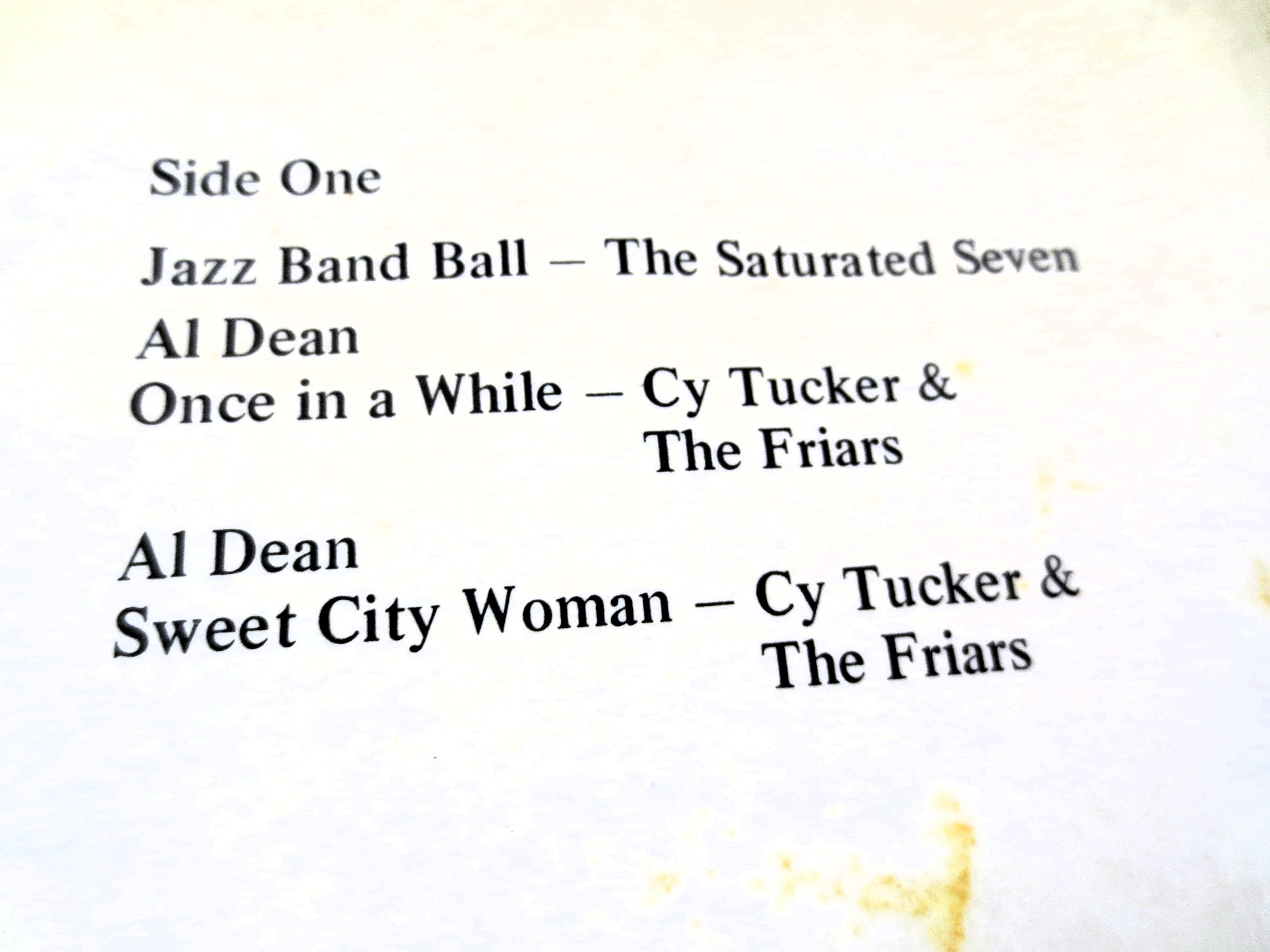 AL DEAN, Cy TUCKER and The Friars, Comedy Record, Comedy Album, Novelty Records, Novelty lps, Funny Albums, Vintage Records, 1961 Records