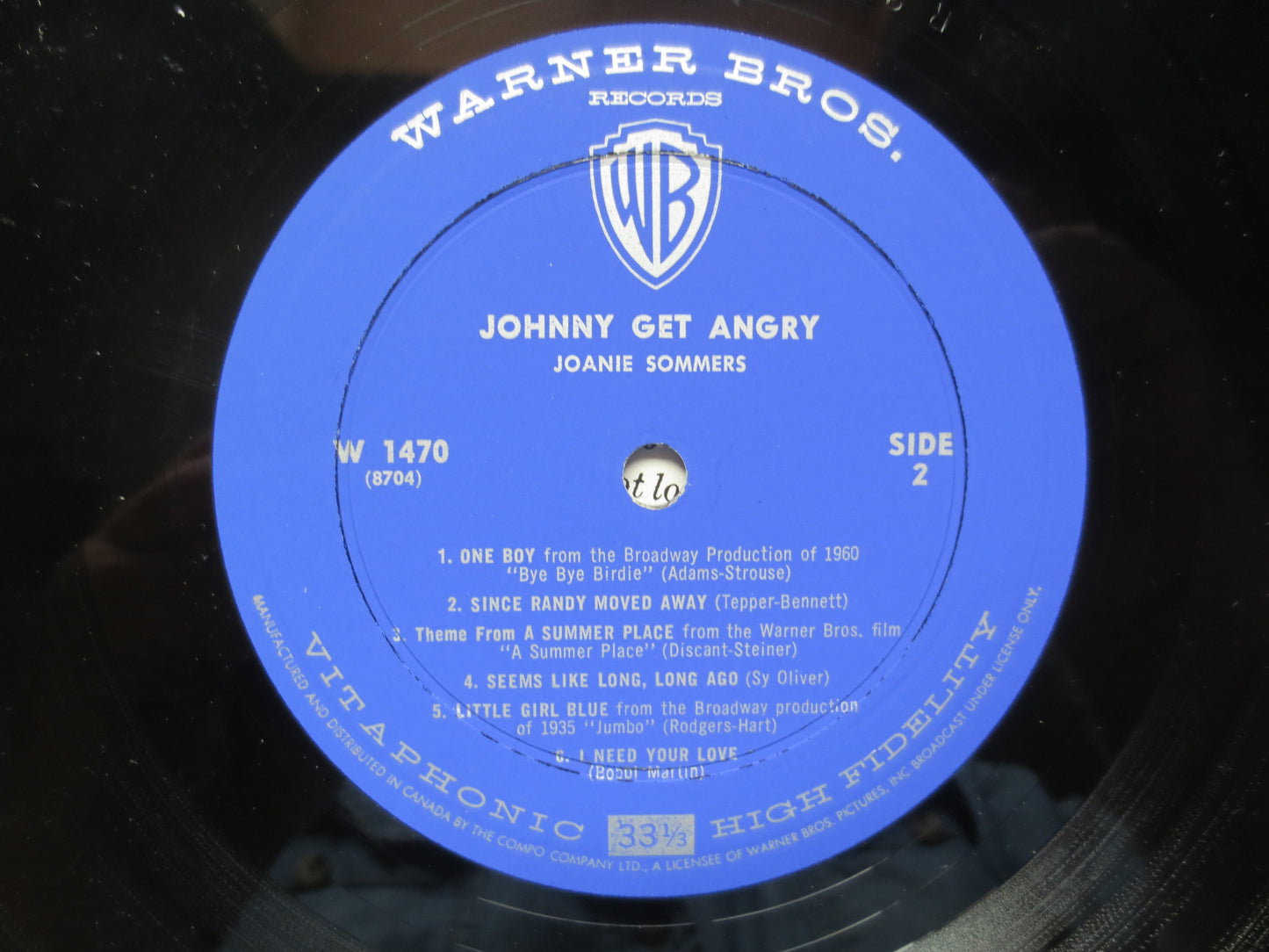 JOANIE SOMMERS, Johnny GET Angry, Joanie Sommers Album, Joanie Sommers Lp, 60s Lps, Pop Music Albums, 60s Lp, 1962 Records