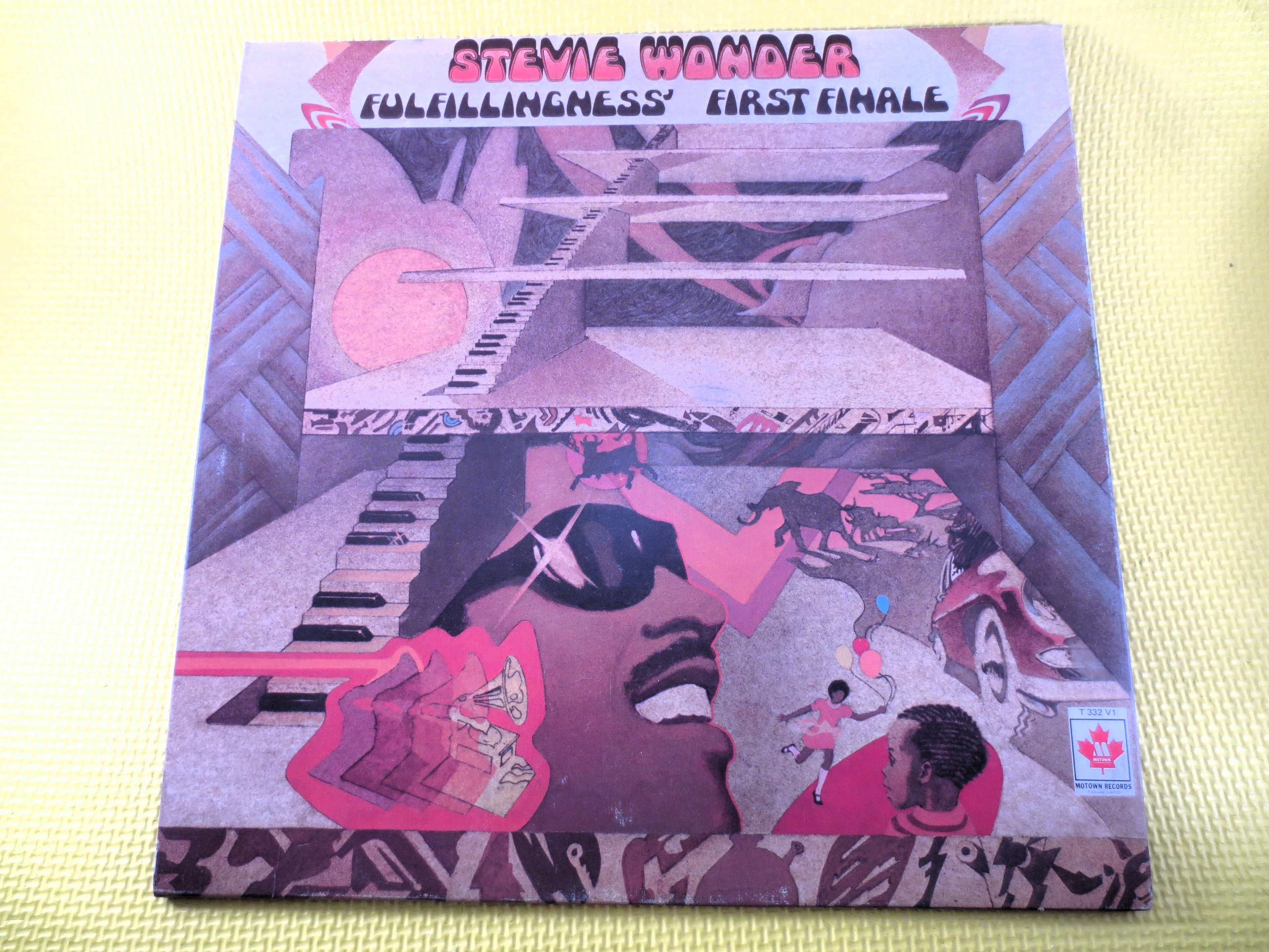 STEVIE WONDER, Fulfillingness First Finale, Vintage Album, 1974 Record, Vinyl Lp