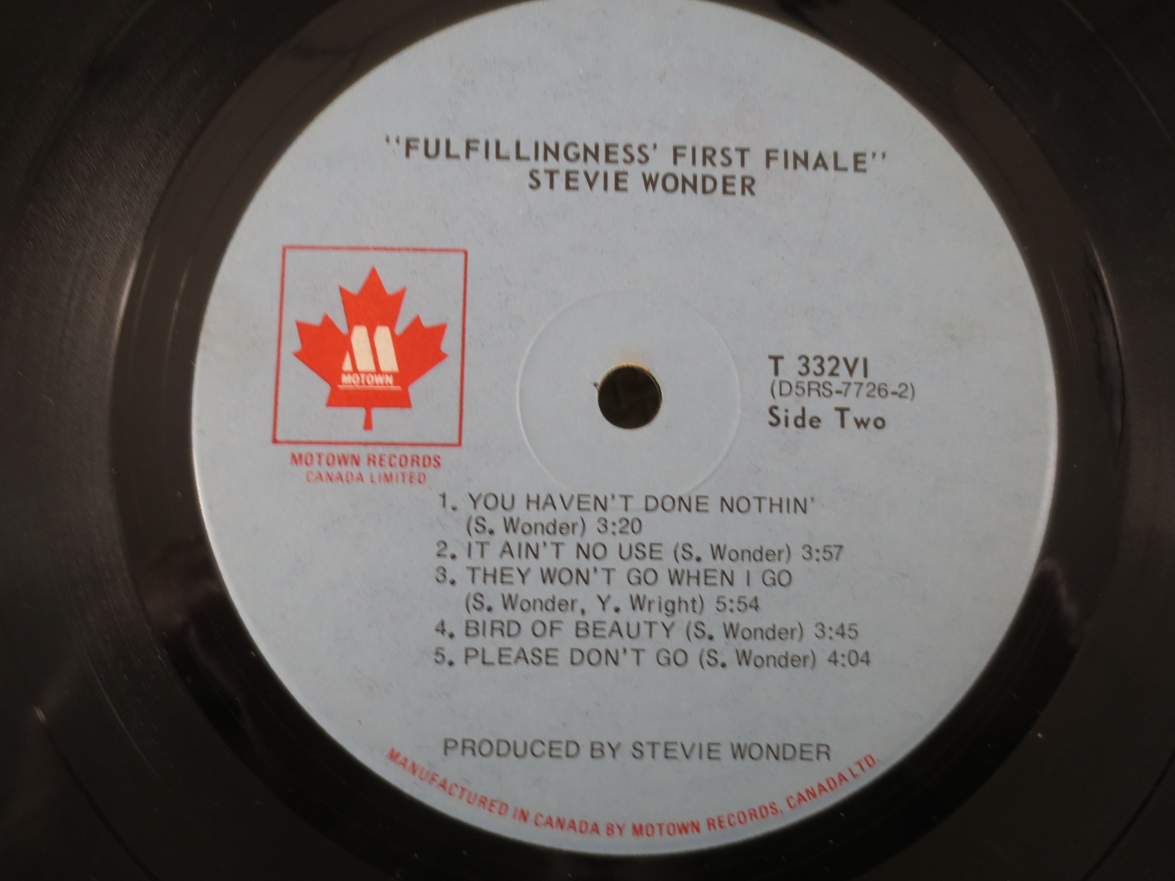 STEVIE WONDER, Fulfillingness First Finale, Vintage Album, 1974 Record, Vinyl Lp