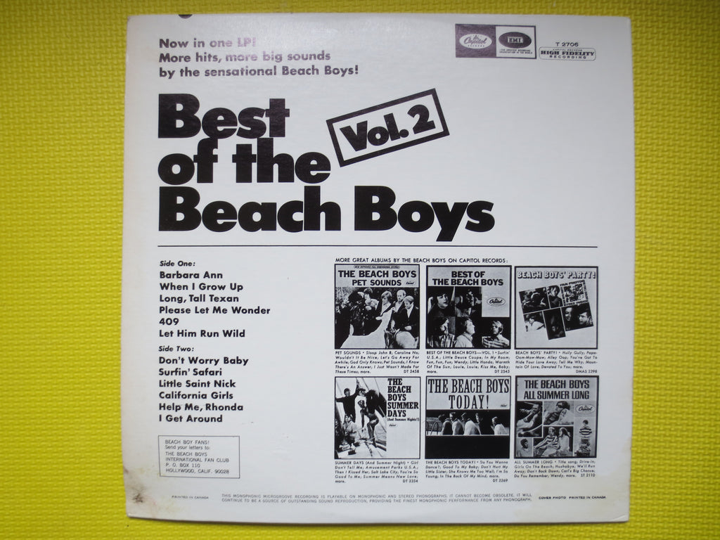 The Beach Boys – Best of the Beach Boys Vol. 2 (1967) Vinyl LP